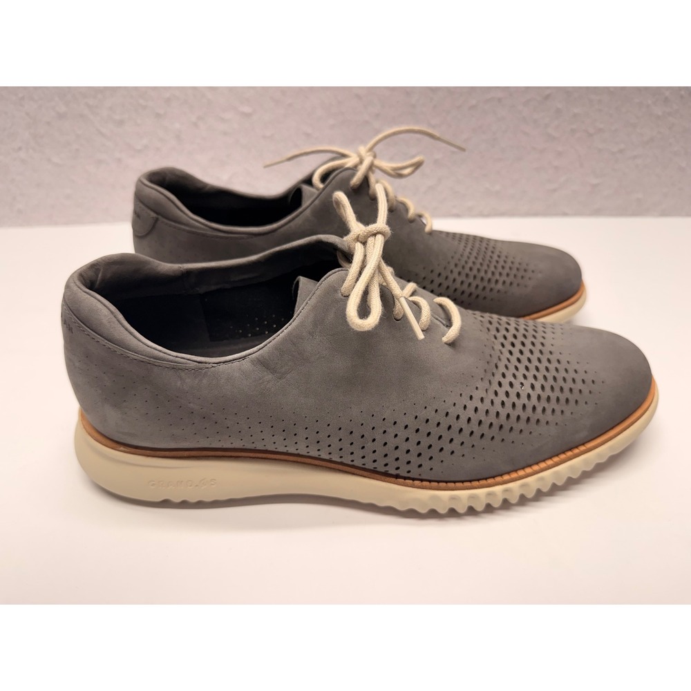Cole Haan 2.ZERØGRAND Laser Wingtip Oxford Magnet Gray C25699 Mens 10.5 M